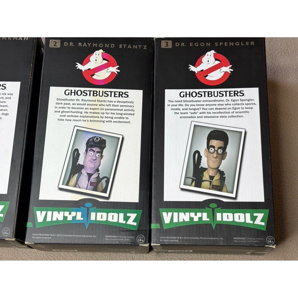 Vinyl Idolz Set of 3 Peter, Egon and Ray Ghostbusters 1 2 3 - Picture 5 of 10